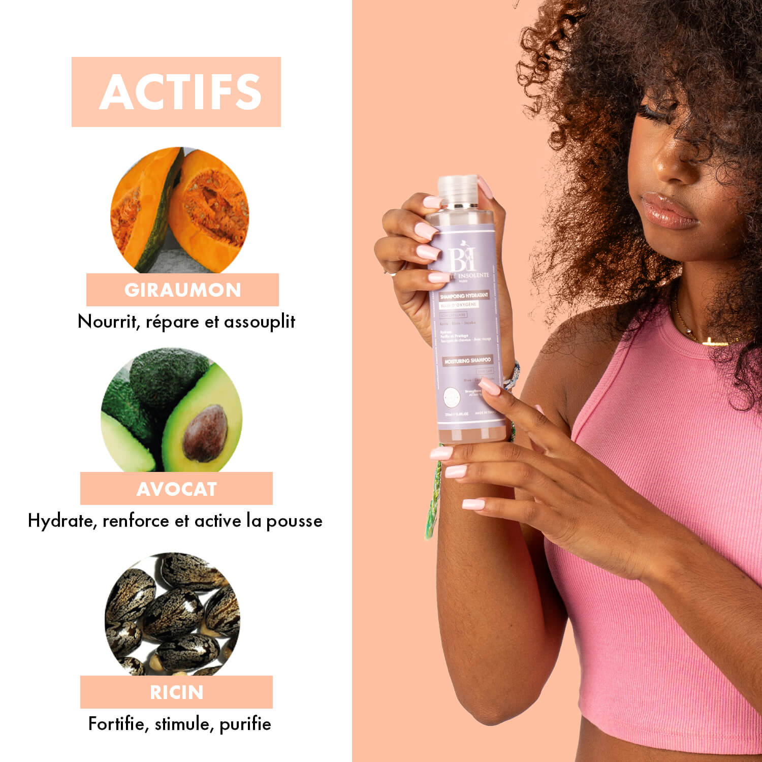 SHAMPOING HYDRATANT / BEAUTÉ INSOLENTE