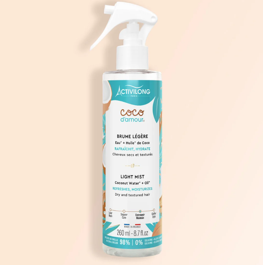 BRUME LÉGÈRE EAU ET HUILE DE COCO / ACTIVILONG