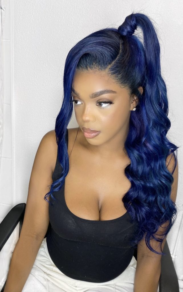 Blue Wig