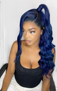 Blue Wig