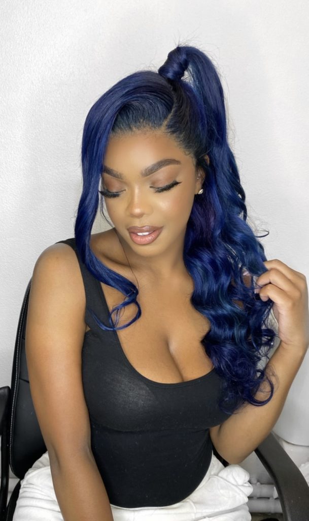 Blue Wig