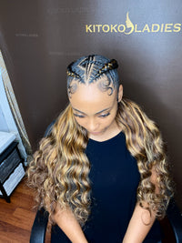 4 CORNROWS TISSAGE AU BOUT / 70€